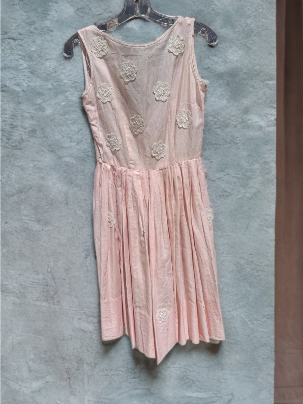 Vintage Barbie Pink Cotton Dress